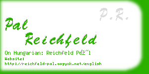 pal reichfeld business card